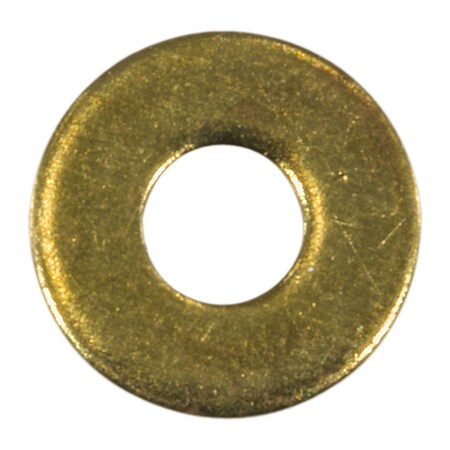 Midwest Fastener Flat Washer, For Screw Size #4 , Brass 50 PK 61931
